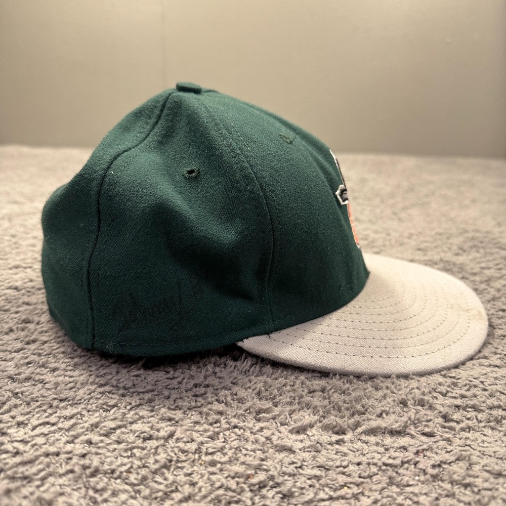 Fort Wayne TinCaps Hat Cap Fitted Mens 7 1/2 Green MILB Baseball 59FIFTY New Era - Picture 7 of 13